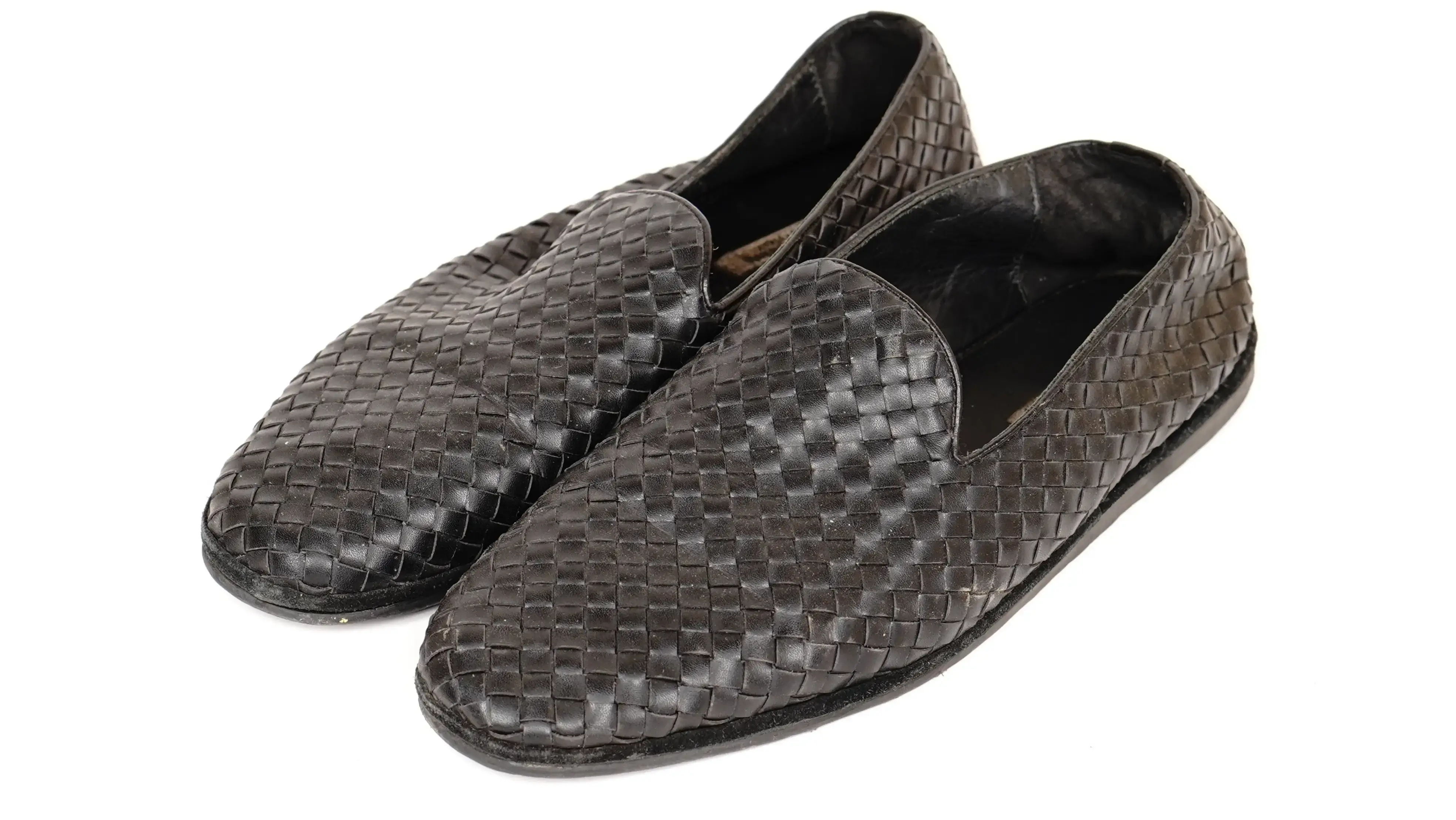 After Bottega Veneta loafers restoration restored rich colour with refined, even finish